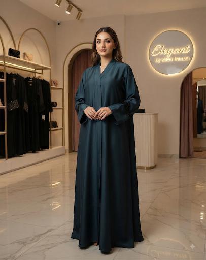 Elegant Zinc Sleeve Handwork Abaya