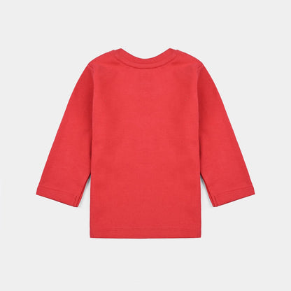 Infant Girls Cotton Interlock Suit THE BOW WORLD - Red