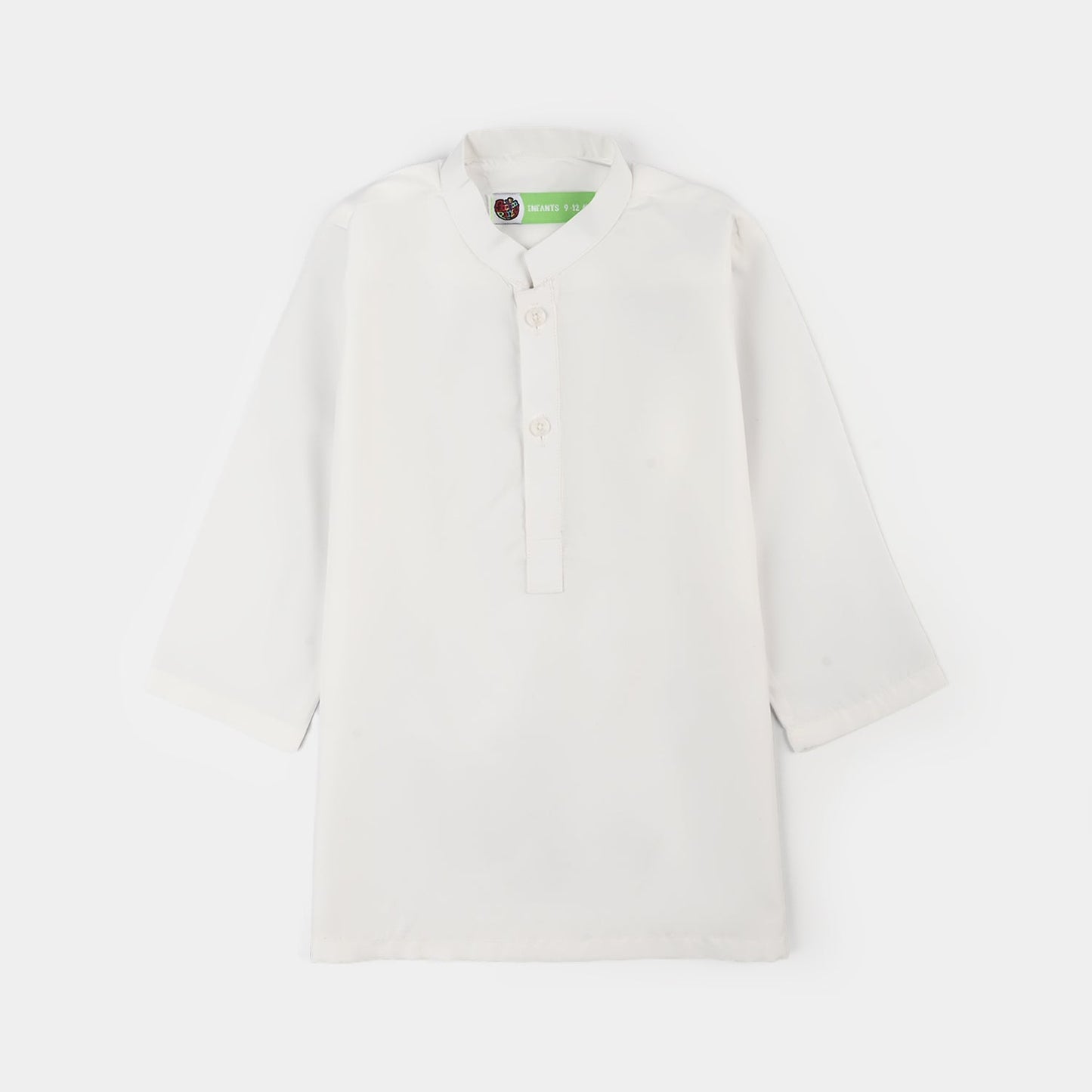 Infant Boys Poly Viscose Kameez Pajama (Blended) - White