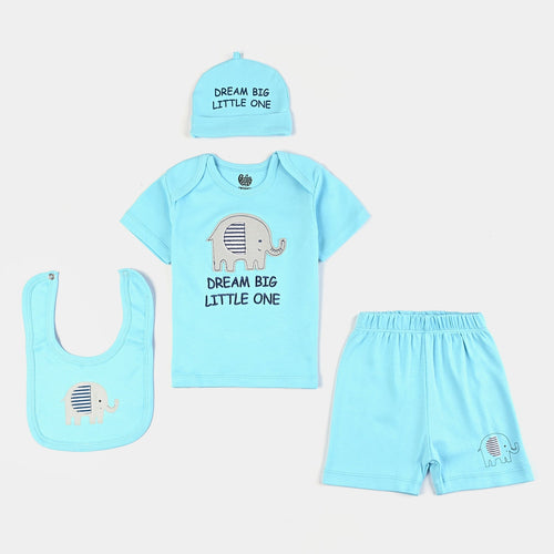 Infant Boys Cotton Interlock 4 Piece Set-T. Breeze