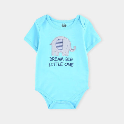Infant Boys Cotton Interlock Romper Set Elephants