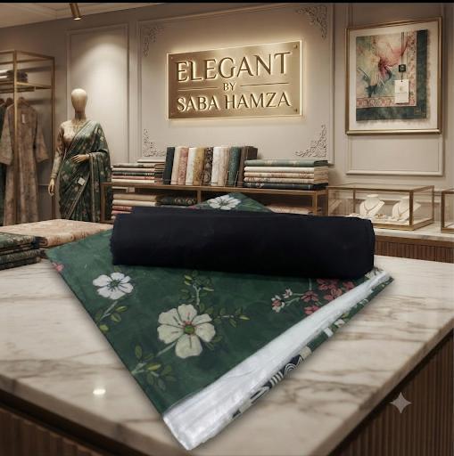 Elegant By Saba Hamza Shirt trouser 2 pcs