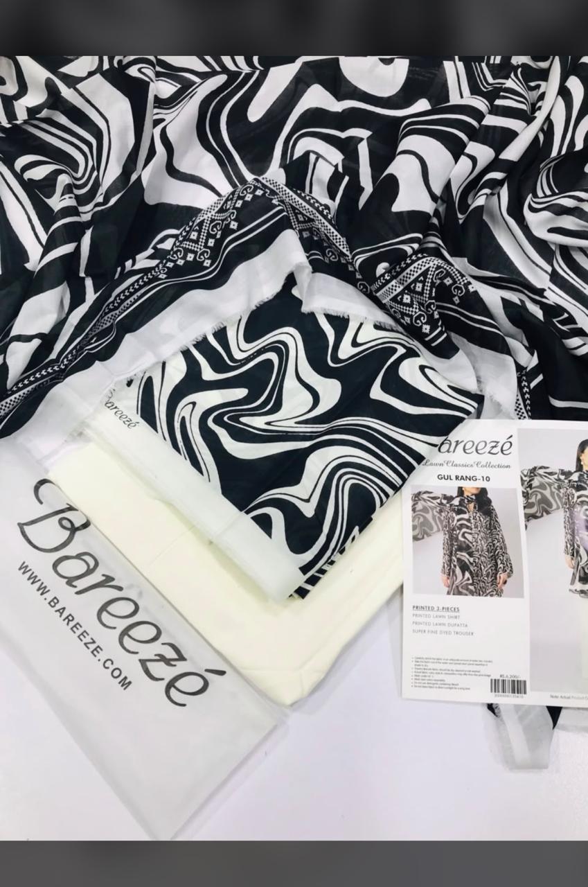 Bareeze unstitch 3 pcs