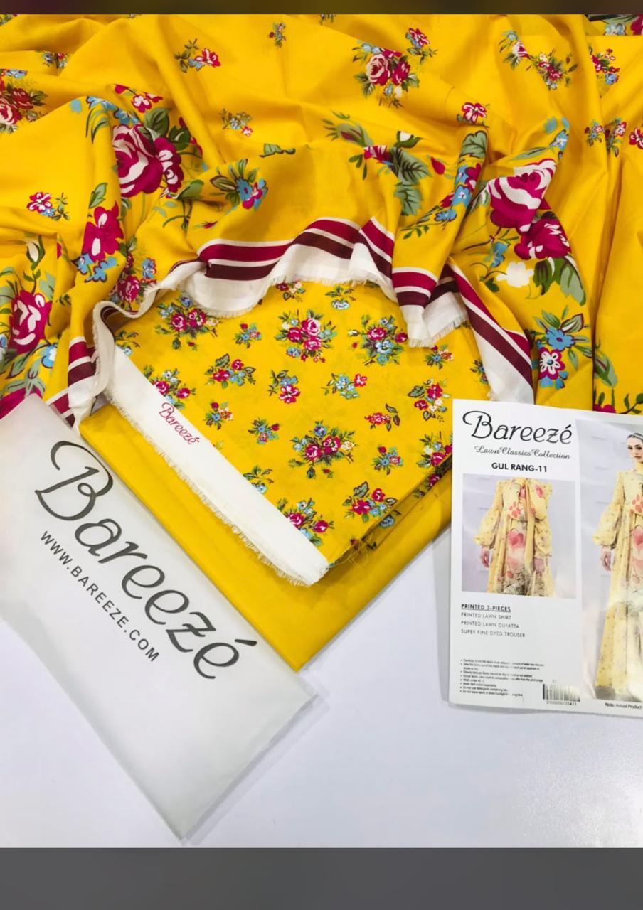 Bareeze unstitch 3 pcs