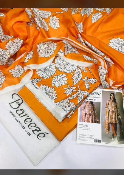 Bareeze unstitch 3 pcs