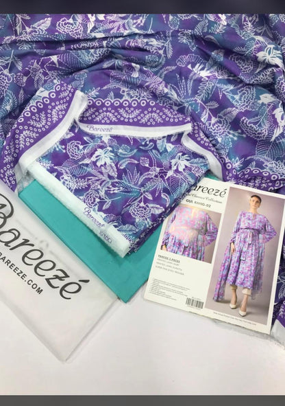Bareeze unstitch 3 pcs