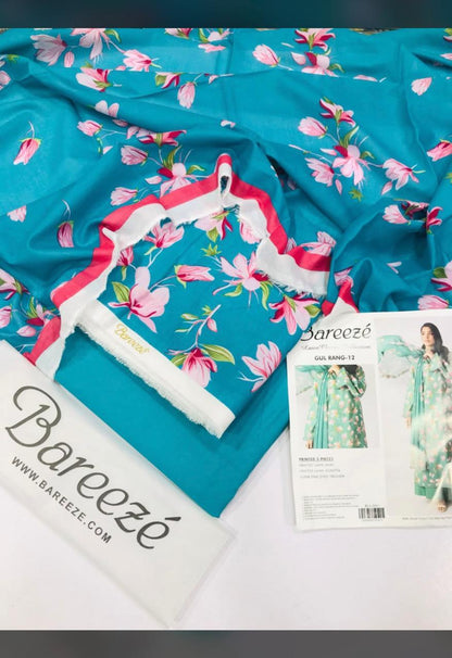 Bareeze unstitch 3 pcs