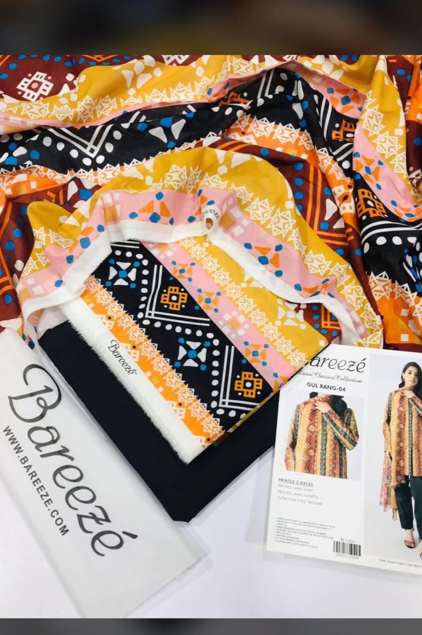 Bareeze unstitch 3 pcs