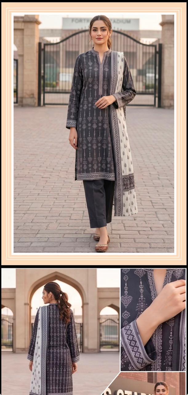 Embroidered 2 pcs Shirt trouser