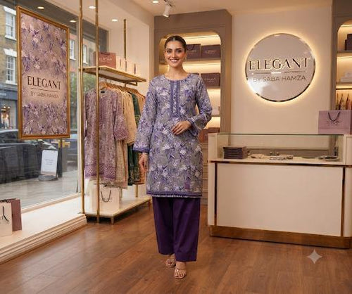 Luxury premium lawn collection Shirt with Farshi shalwar
