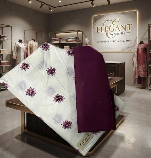 Elegant By Saba Hamza Shirt trouser 2 pcs