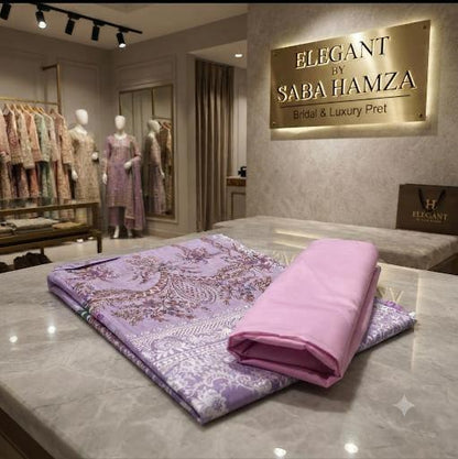 Elegant By Saba Hamza Shirt trouser 2 pcs