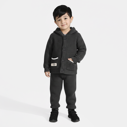 Infant Boys Acrylic Suit - Grey