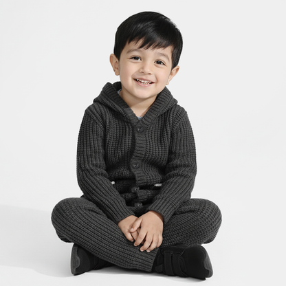 Infant Boys Acrylic Suit - Grey