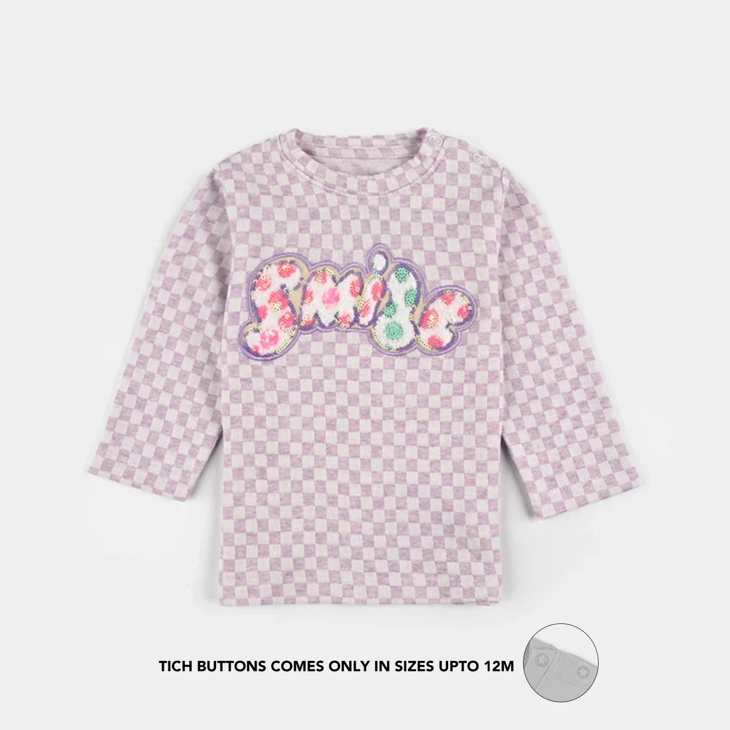 Infant Girls Jacquard Suit - Purple