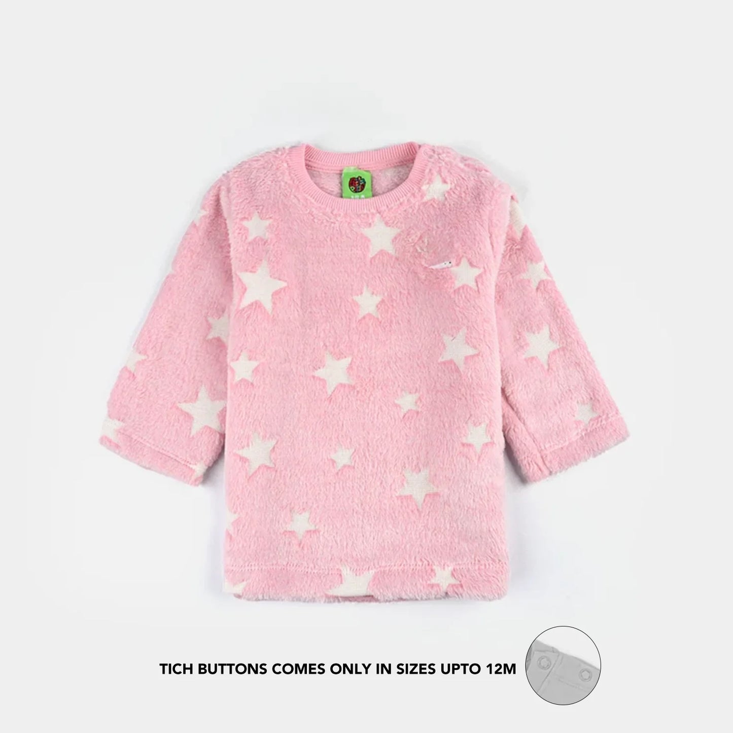 Infant Girls Sherpa Suit - Pink