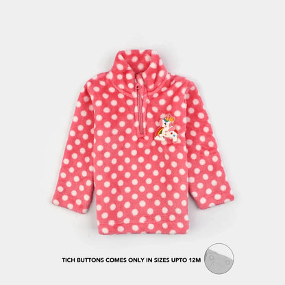 Infant Girls Sherpa Suit - Pink