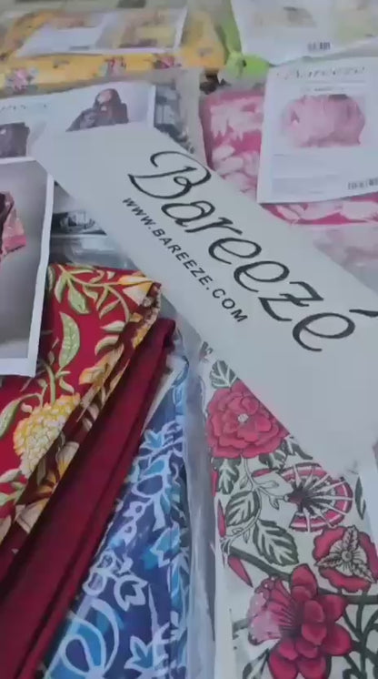 Bareeze unstitch 3 pcs
