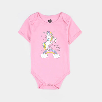 Infant Girls Cotton Interlock Romper Set (3PCS)