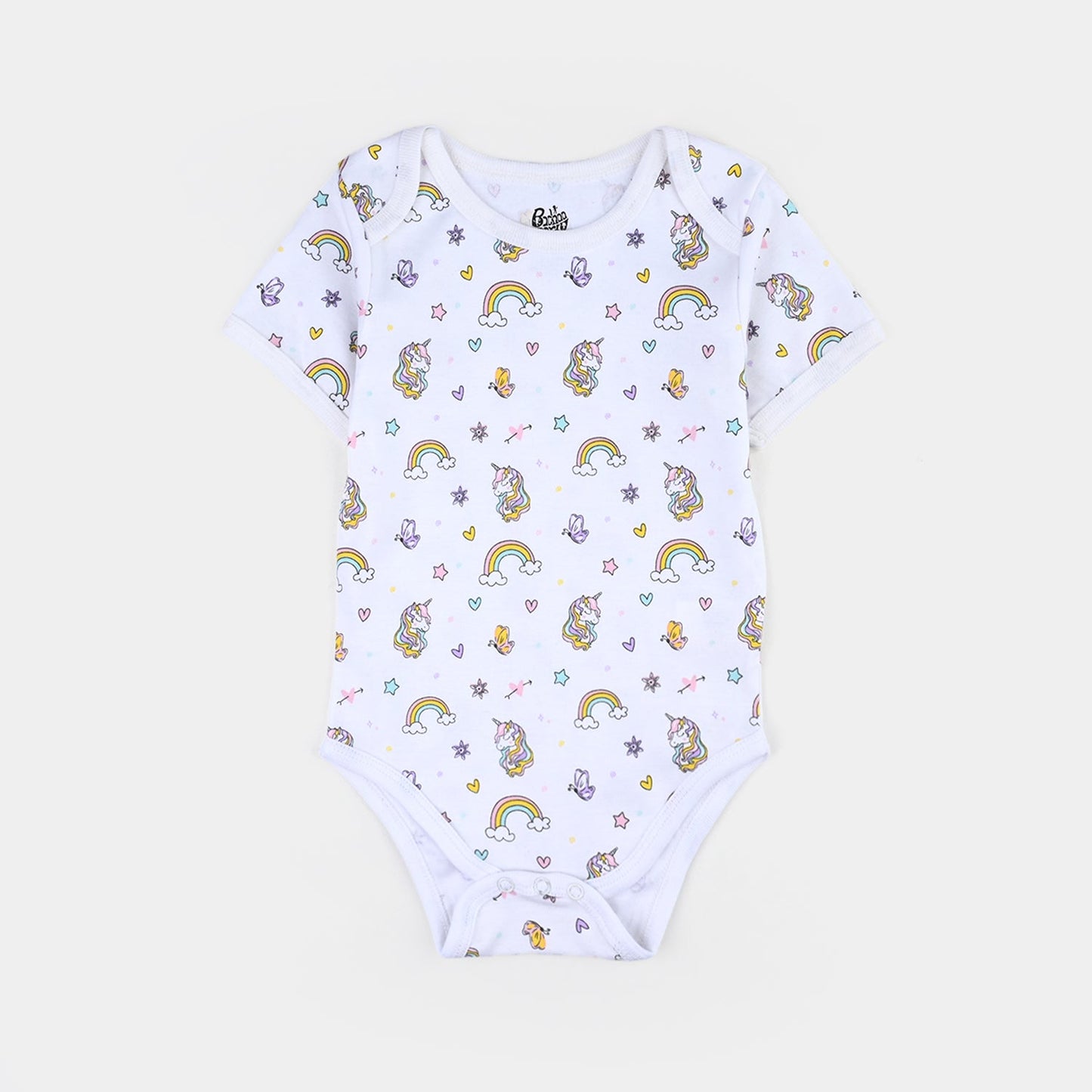 Infant Girls Cotton Interlock Romper Set (3PCS)