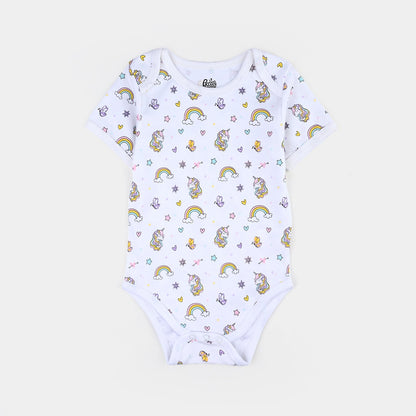 Infant Girls Cotton Interlock Romper Set (3PCS)