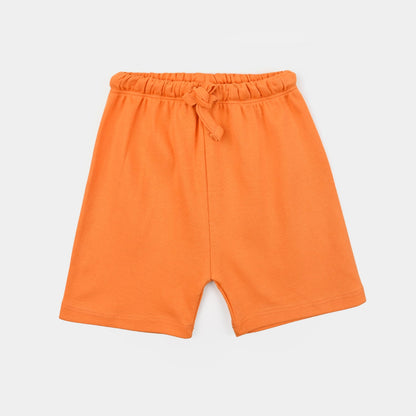 Infant Boys Cotton Interlock  Suit Sweetest Dada & Dadi-Orange
