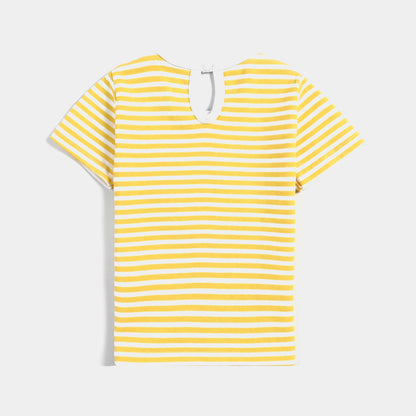 Infant Girls Cotton Interlock Suit (Hello Summer) - Yellow