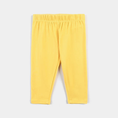 Infant Girls Cotton Interlock Suit (Hello Summer) - Yellow