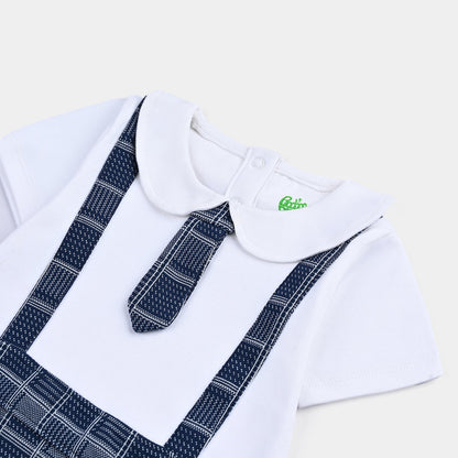 Infant Boys Cotton Interlock Romper
