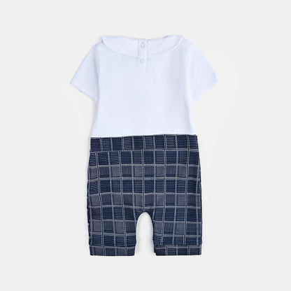 Infant Boys Cotton Interlock Romper