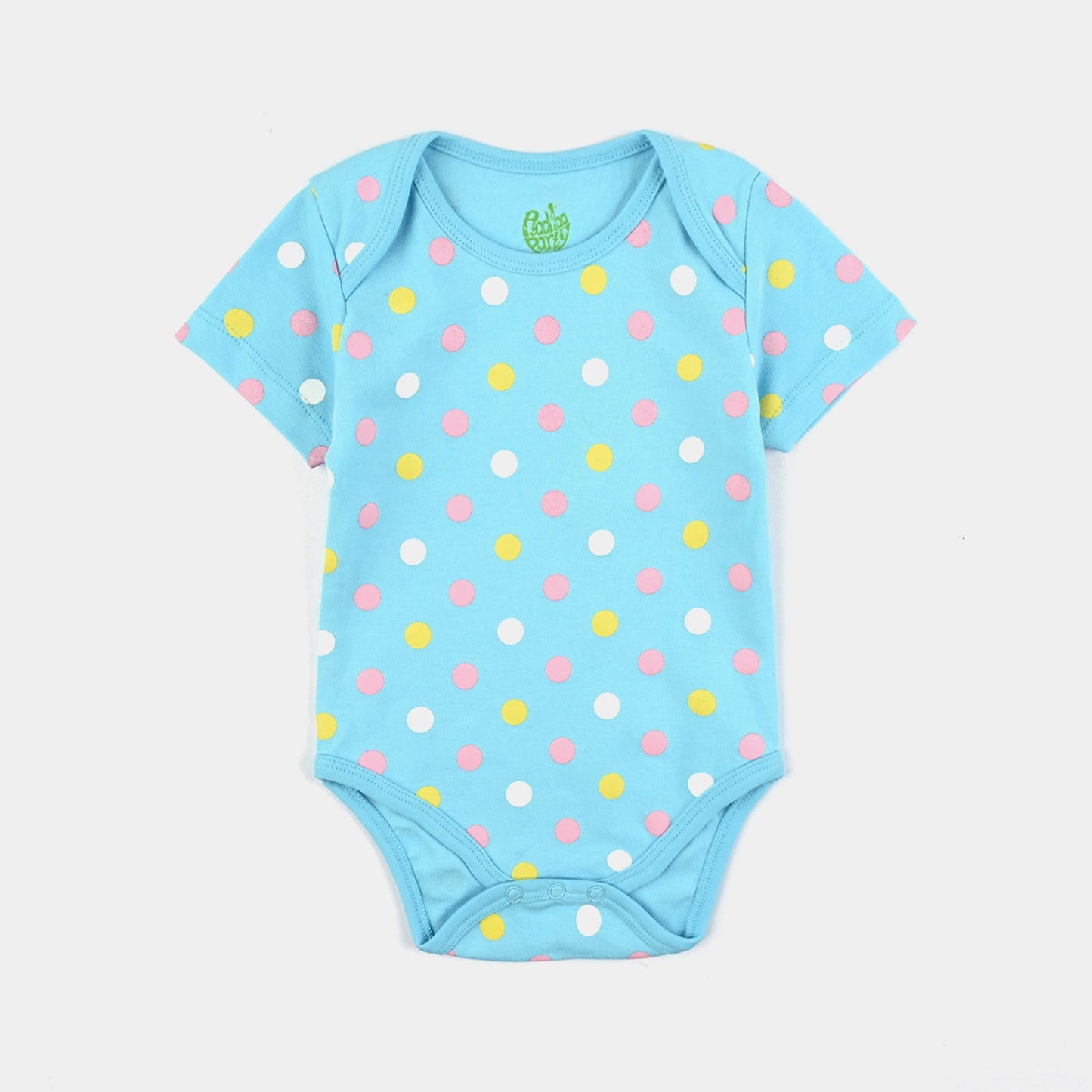 Infant Unisex Cotton Interlock Romper Polka Dots