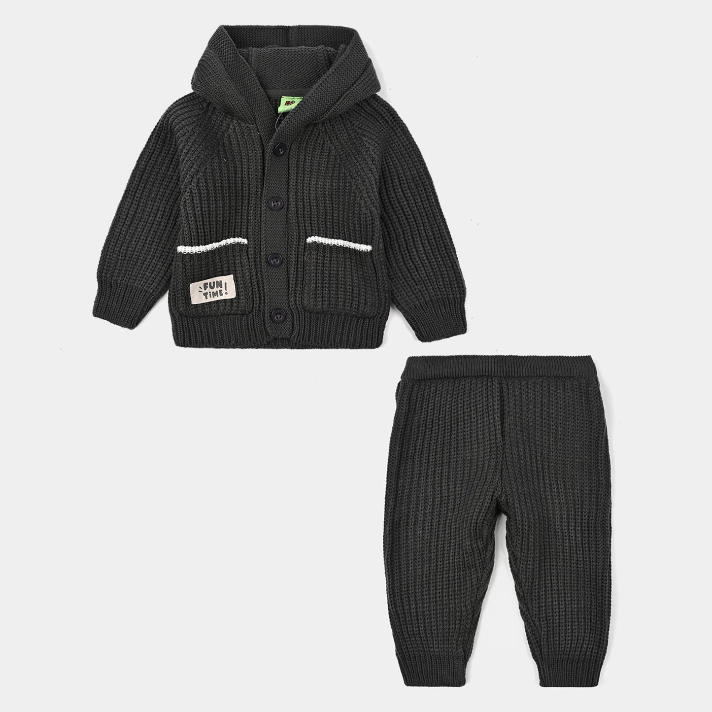 Infant Boys Acrylic Suit - Grey