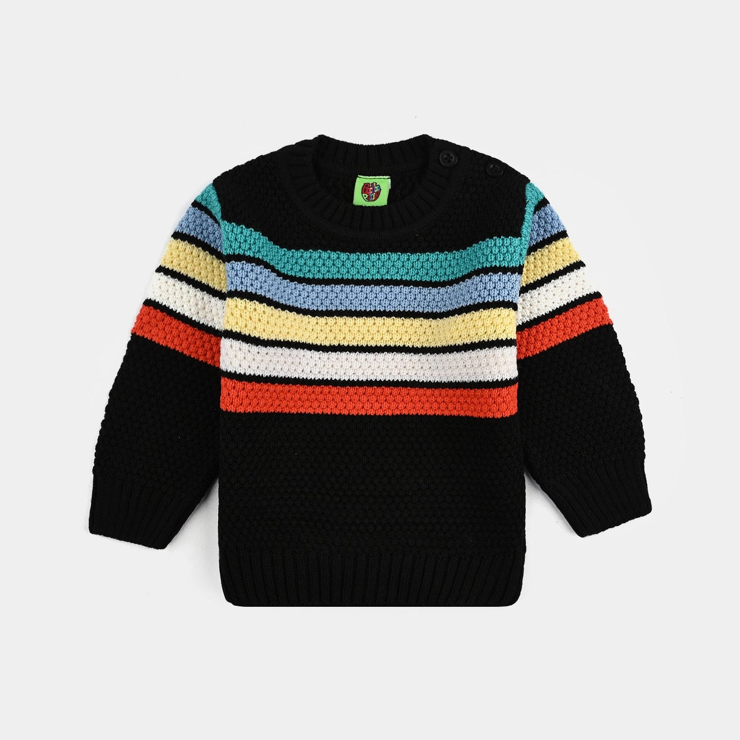 Infant Boys Acrylic Sweater - Multi Stripe