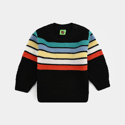 Infant Boys Acrylic Sweater - Multi Stripe