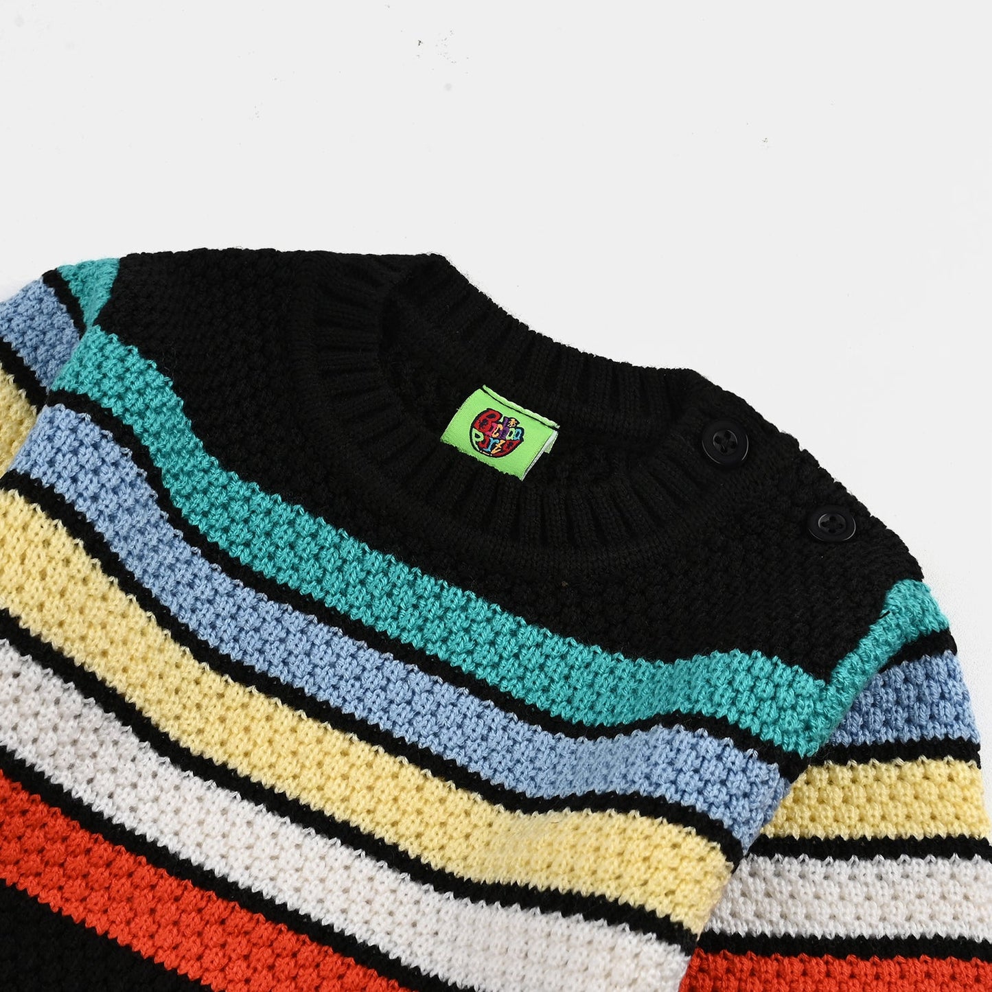 Infant Boys Acrylic Sweater - Multi Stripe