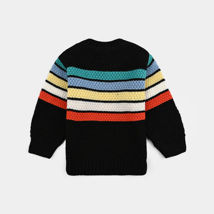 Infant Boys Acrylic Sweater - Multi Stripe