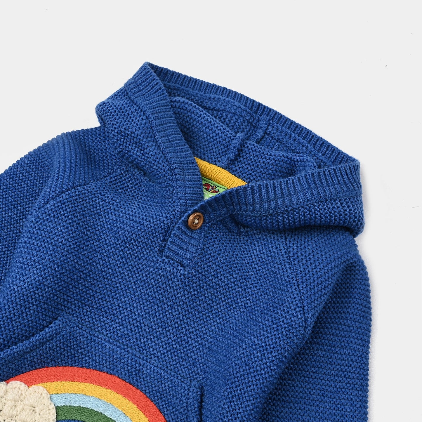 Infant Boys Acrylic Sweater (Rainbow) - Royal Blue