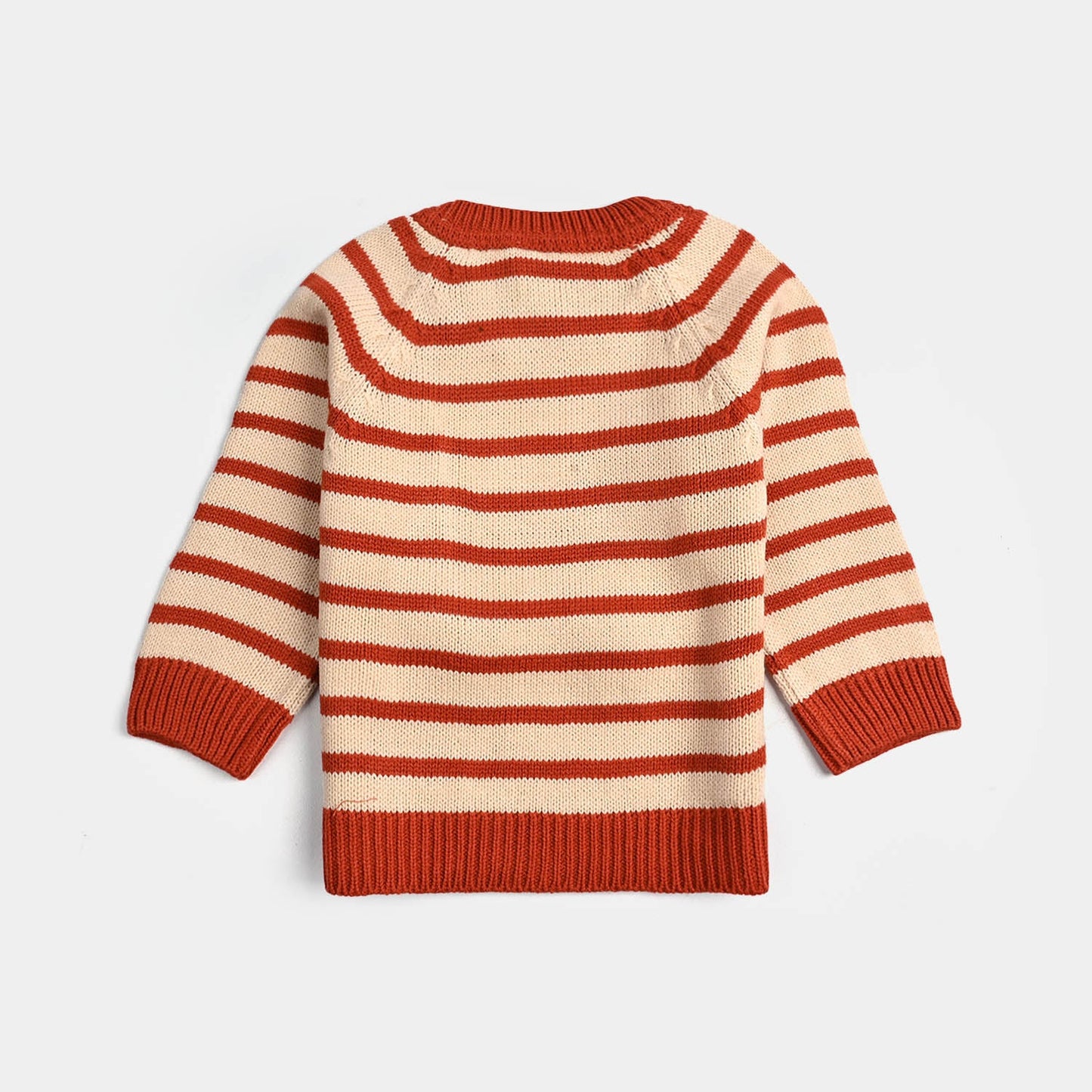 Infant Boys Acrylic Sweater-Tractor - Rust