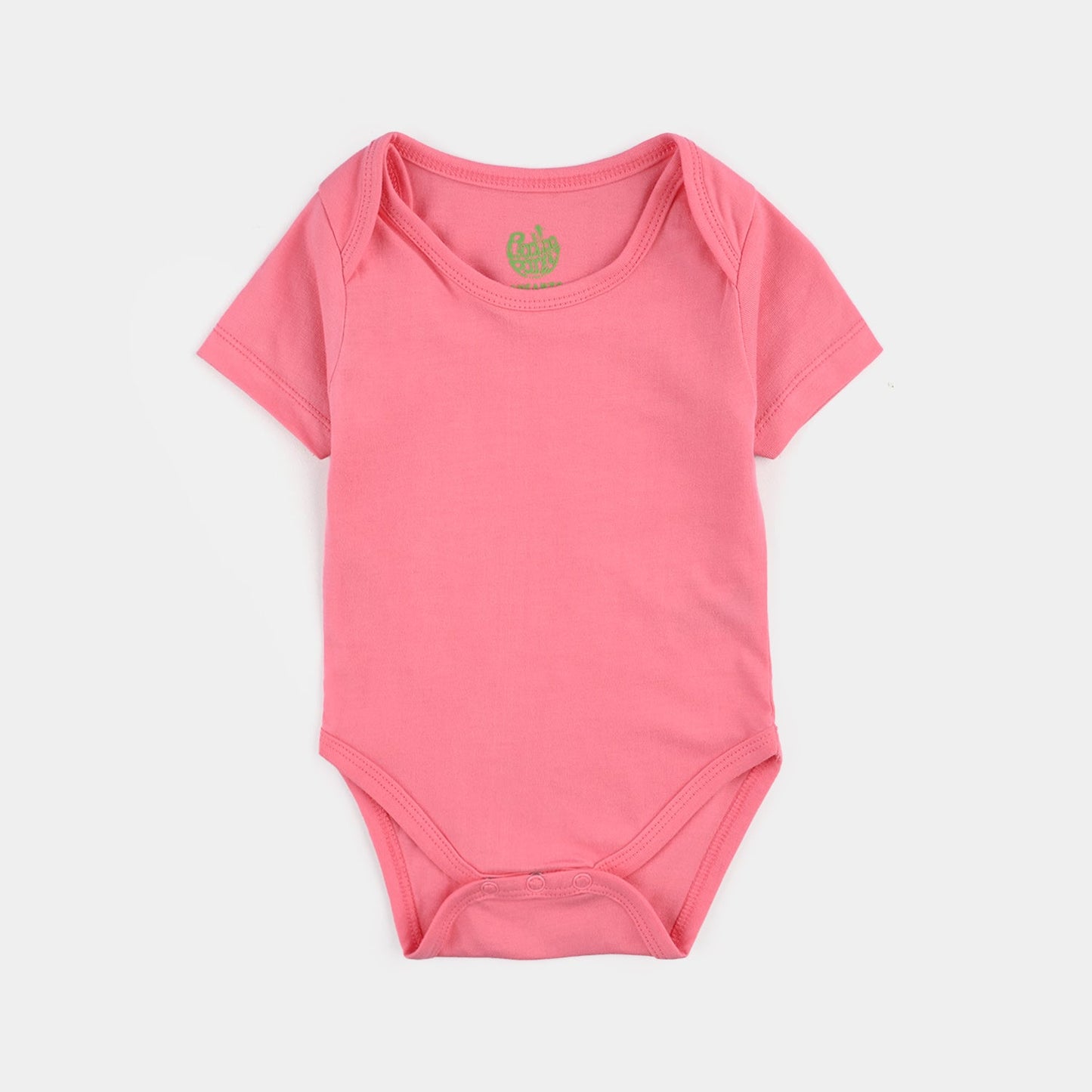Pack of 3 Infant Girls Cotton Jersey Basic Romper Set - Peach/Off White/Lilac