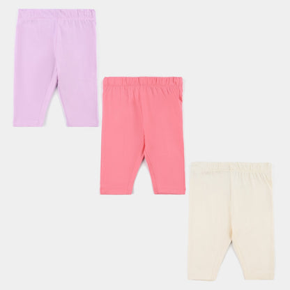Pack OF 3 Infant Girls Cotton Jersey TROUSER Set
