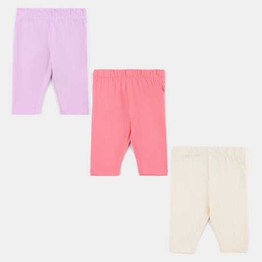 Pack OF 3 Infant Girls Cotton Jersey TROUSER Set