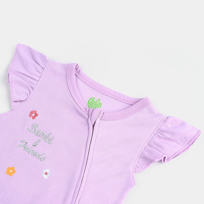Infant Girls Cotton Interlock BAMBI AND THUMPER FASHION ROMPER