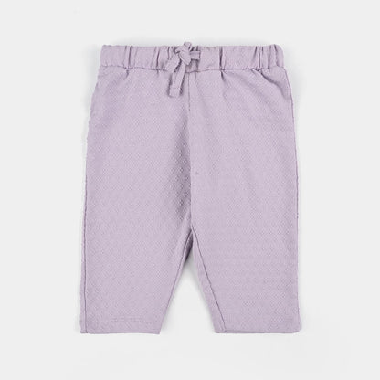 Infant Girls Jacquard Suit BUNNY-Purple