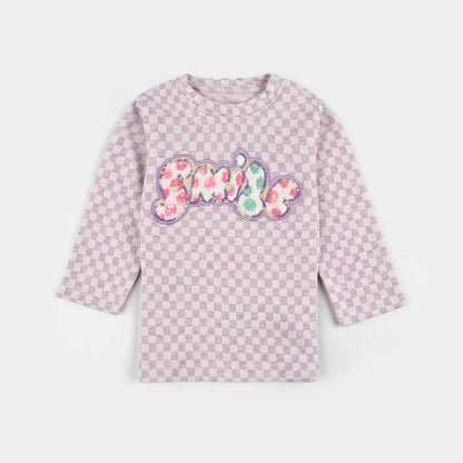 Infant Girls Jacquard Suit - Purple