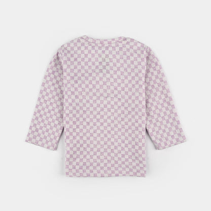 Infant Girls Jacquard Suit - Purple