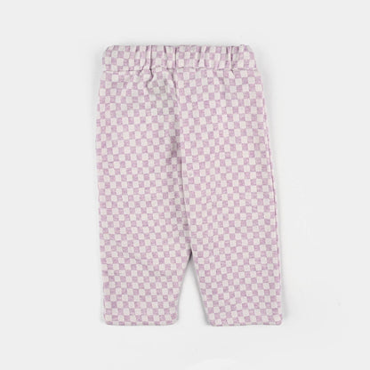 Infant Girls Jacquard Suit - Purple