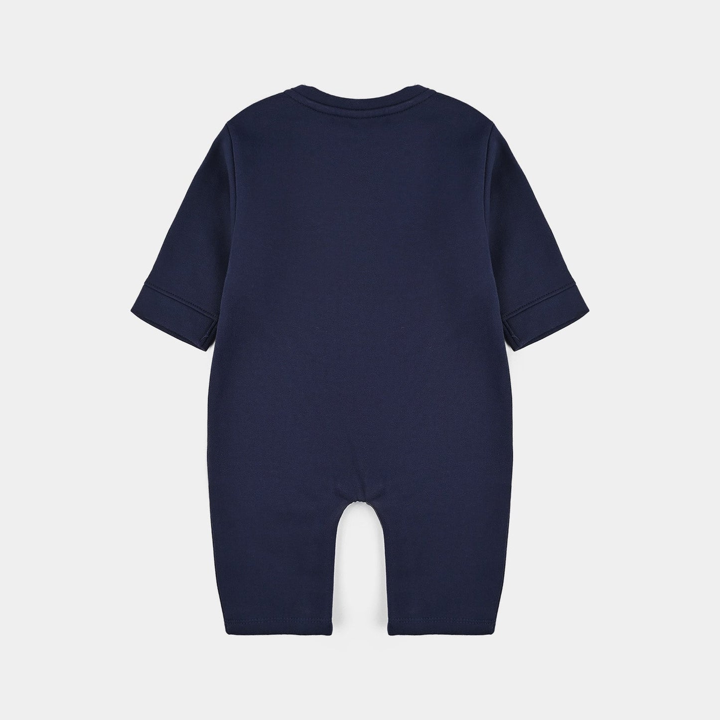 Infant Boys Fleece Romper - Navy