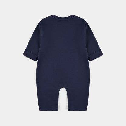 Infant Boys Fleece Romper - Navy