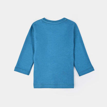 Infant Girls Cotton Interlock Suit - Blue