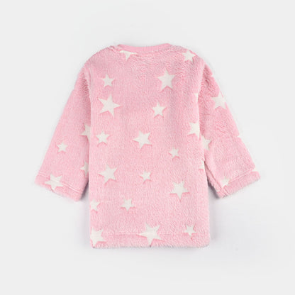 Infant Girls Sherpa Suit - Pink